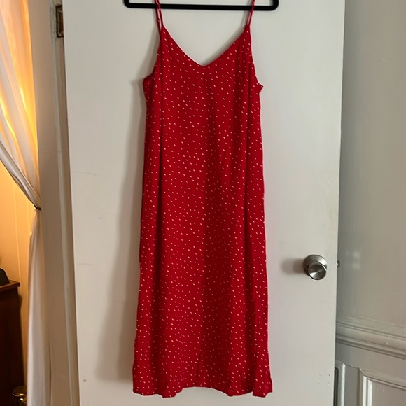 GAP Red Polka Dot Maxi Dress - Picture 1 of 3